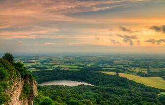 Wallpaper Forest The Sky Clouds Mountains Lake Valley