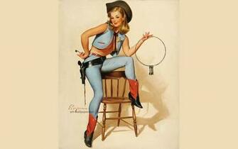 Pin Up Girls Wallpaper Paintings Art