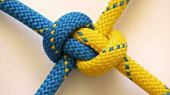Blue And Yellow Knot Desktop Pc Mac Wallpaper