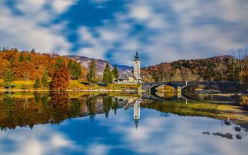 Lake Bohinj And The Church Of Sts John Baptist Slovenia 4k Ultra