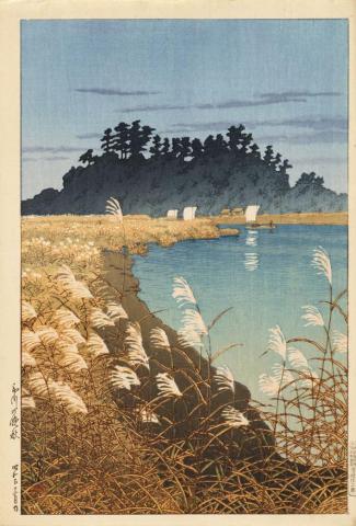 Japanese Art Kawase Hasui Late Autumn In