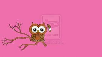 Owl Wallpaper Cartoon By Maartjuhlol