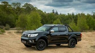 Wallpaper Nissan Navara Trek Pickup Black Auto