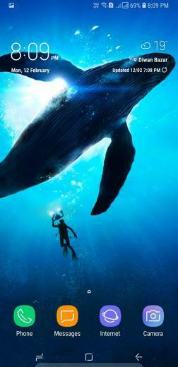 Official Whale Wallpaper For S8 And Samsung Global Eu