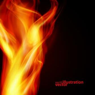 Realistic Fiery Background Illustration Vector