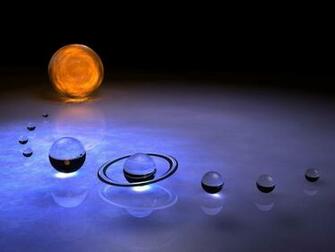 The Nine Planets Solar System Tour 3d Glass Wallpaper