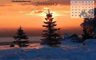 High Quality January Wallpaper Themed On The First Sunrise Of