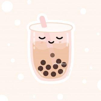 Preppy Boba Wallpaper