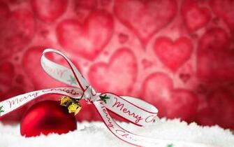 New Year Christmas Ball Red Holiday Wallpaper