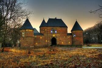 Wallpaper Castle Germany Fall Burg Vondern Brick HDr City Photo