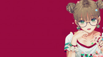 Cute Anime Girl With Glasses Wallpaper 4k HD Pc 4030f