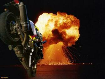 Pictures 3d Wallpaper Background Motorcycle On Fire