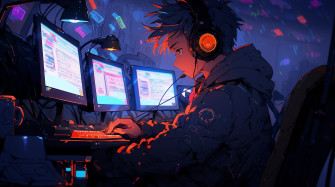 Cyber Geek Vibes HD Tech Inspired Wallpaper By Laxmonaut