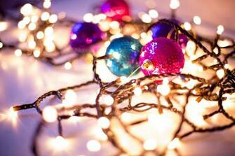 Gorgeous Christmas Holiday Themed Bokeh Wallpaper