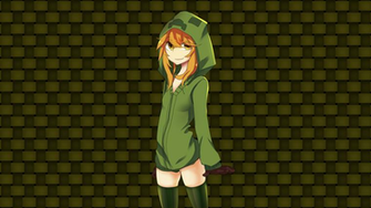 Creeper Girl Computer Wallpaper Desktop Background Id