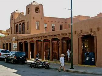 New Mexico Plaza Santa Fe Wallpaper