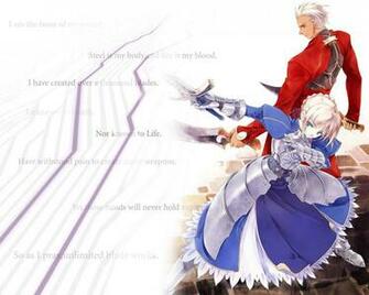 Anime Fate Stay Night Unlimited Blade Works Saber Archer Wallpaper