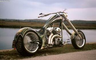 Cool Harley Davidson Chopper Exclusive HD Wallpaper