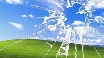 Broken Glass Wallpaper Bliss Windows Xp