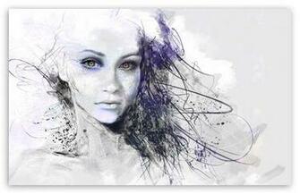 Urban Girl Drawing HD Desktop Wallpaper Widescreen High Definition