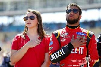Darrell Wallace Jr Roush Fenway Racing Ford With His