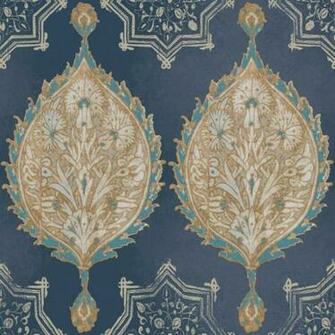 Henna Palm Ogee Ve7021 York Wallpaper Warehouse