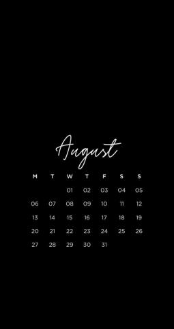 Emma S Studyblr August Minimalist Serif Phone Wallpaper Here Are