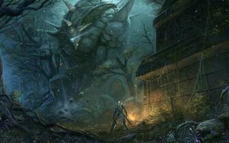 Fantasy Art Golem Artwork Warriors Wallpaper
