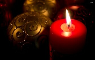 Christmas Candle Wallpaper Photography