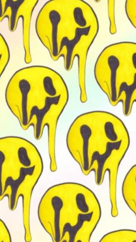 Wallpaper Edgy Trippy Smile Drawing