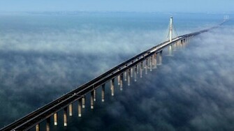 Qingdao Jiaozhou Bay Bridge China Wallpaper HD