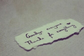 Goodbye Wallpaper