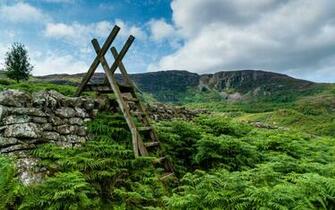 Wales Snowdonia Stairs Wallpaper HD Nature 4k