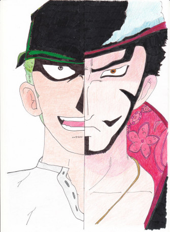 Zoro Vs Mihawk By Duval11 D54w5do Wallpaper
