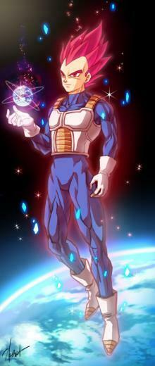 Super Saiyan God Vegeta By Goddessmechanic2
