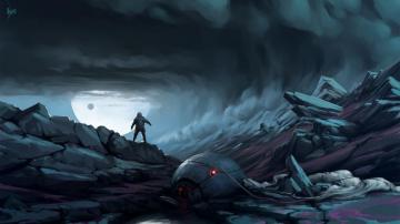 Dark Sci Fi Fantasy Art Wallpaper Teahub Io