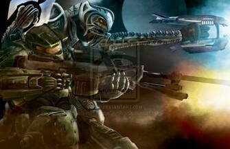 Master Chief And Arbiter By Stevepalenicastudios
