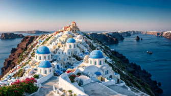 4k Wallpaper Santorini Greece Europe R Stablediffusion