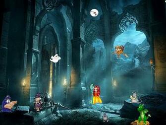 Featured Screensaver Helloween Clock Meet Merry Vampires