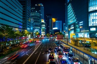 Wallpaper Osaka Japan City Night Desktop In