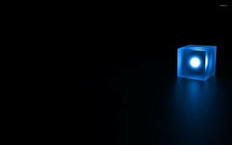 Glowing Cube Wallpaper 3d