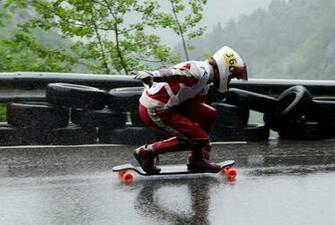 Longboard Downhill Wallpaper Notes Rain