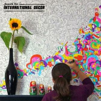 Wallpaper For Nursery Drawing Choose Children S