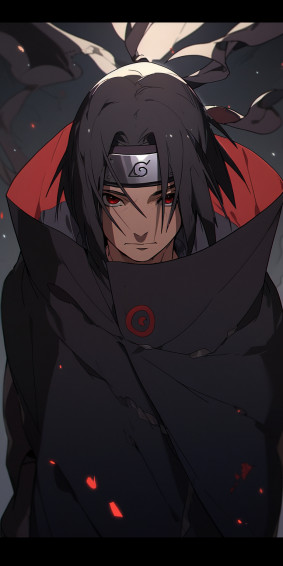 Itachi Uchiha Phone Wallpaper Created With Midjourney R Naruto