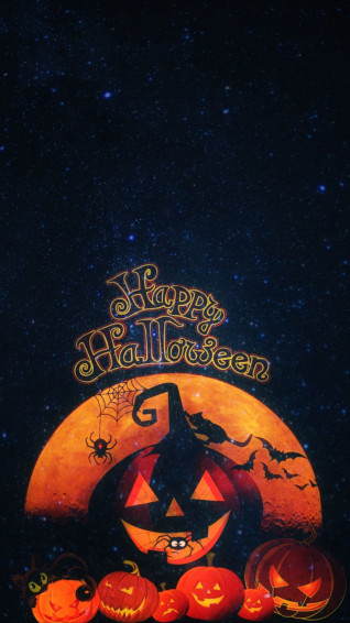 Wallpaper Halloween Pumpkin Autumn Cat