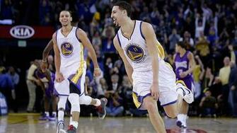 Stephen Curry Vas Ja Klay Thompson Ilakoivat Kolmannessa Er Ss