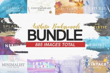 Aesthetic Background Bundle Pre Designed Photoshop Graphics