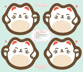 Maneki Neko Wallpaper Fabric