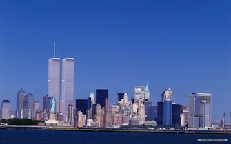 Wallpaper The Twin Towers In New York