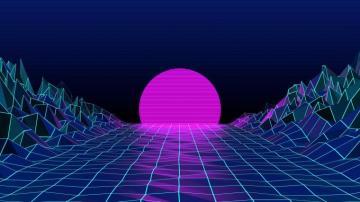 Neon Aesthetics Desktop Wallpaper On